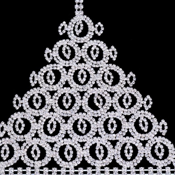 Evil Eye Underwear Set Women Crystal Panties Waist Chain Bra Thong Body Jewelry - Picture 10 of 10